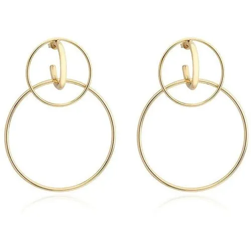 Stylish Kara Double Hoop Earrings - 3 Inches Long