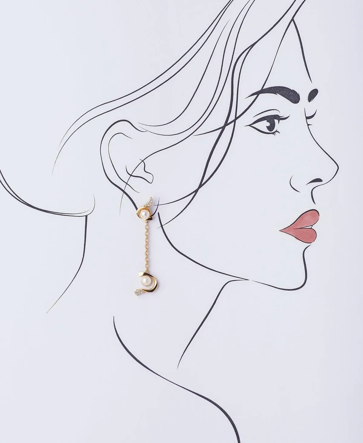 Stylish Real Peal Earring