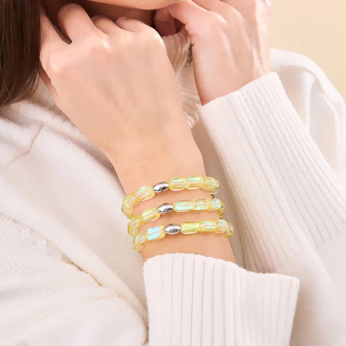 Sunburst | .925 Sterling Silver | Galaxy Glass Pebble Bracelet