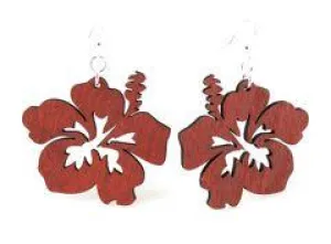 Sustainable Hibiscus Earrings | Made in USA | Hypoallergenic Ear Wires
