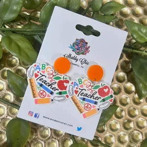Teacher's Heart Earrings
