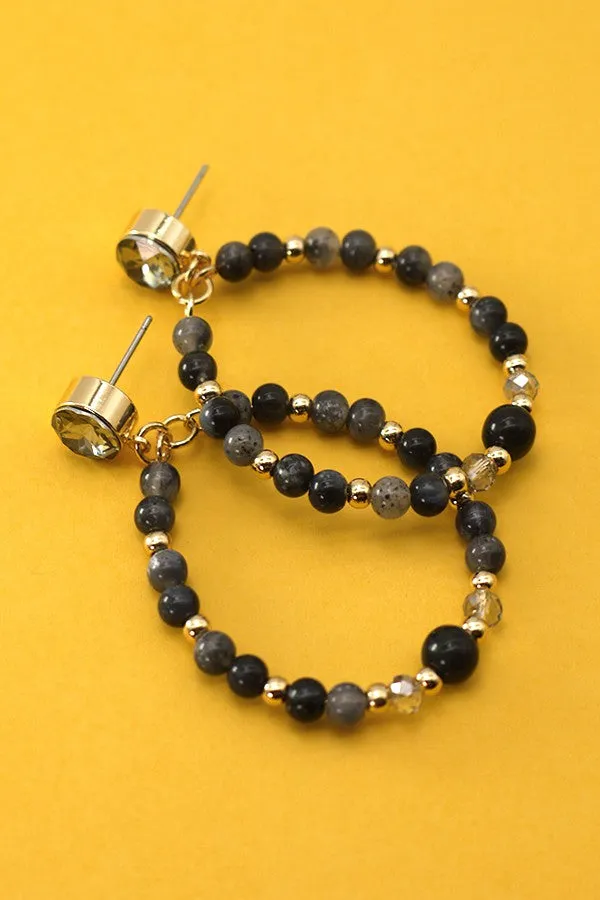 Teardrop Beaded Earrings