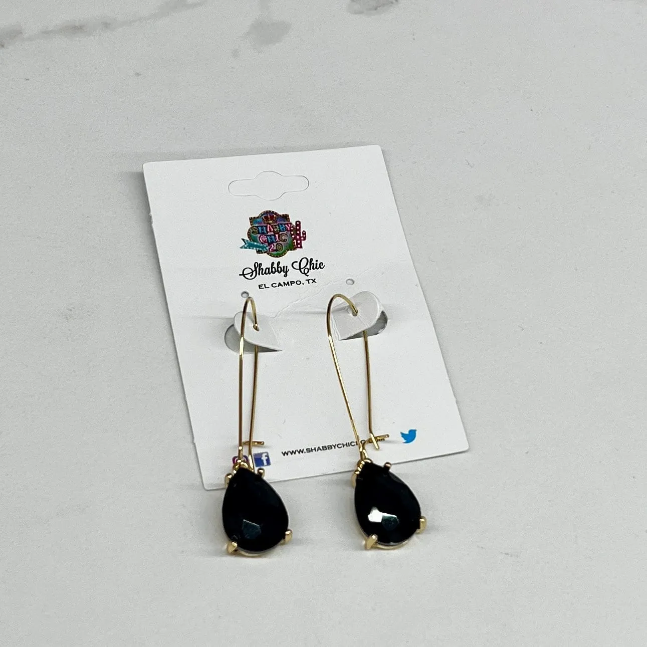 Teardrop Glam Earrings
