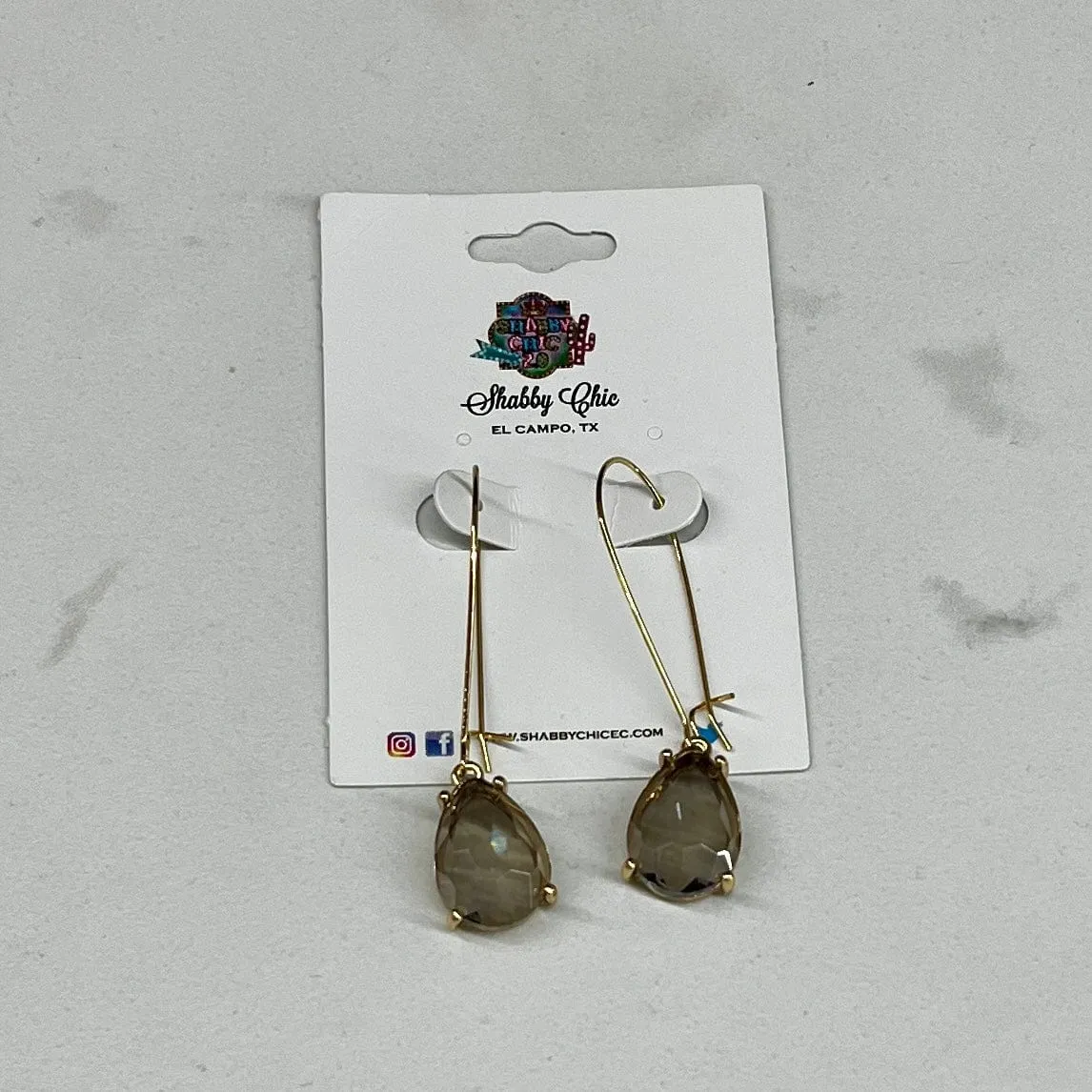Teardrop Glam Earrings