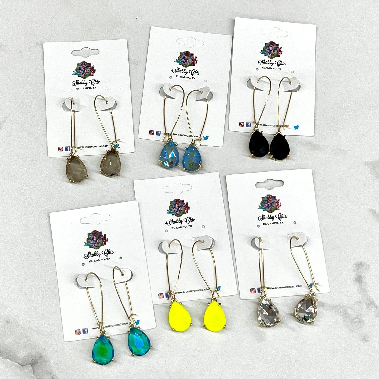 Teardrop Glam Earrings