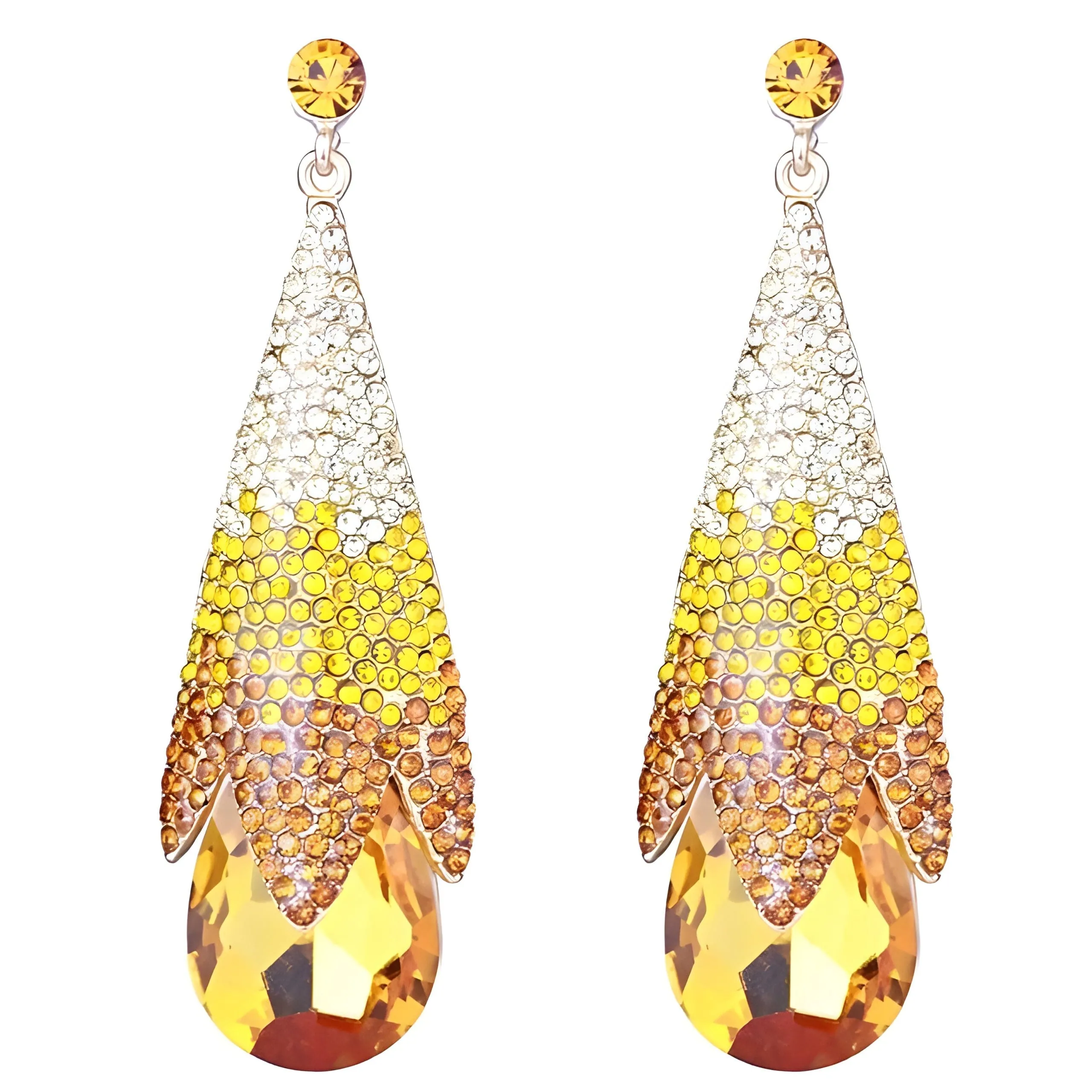 The Haley Crystal Drop Earrings - Multiple Colors