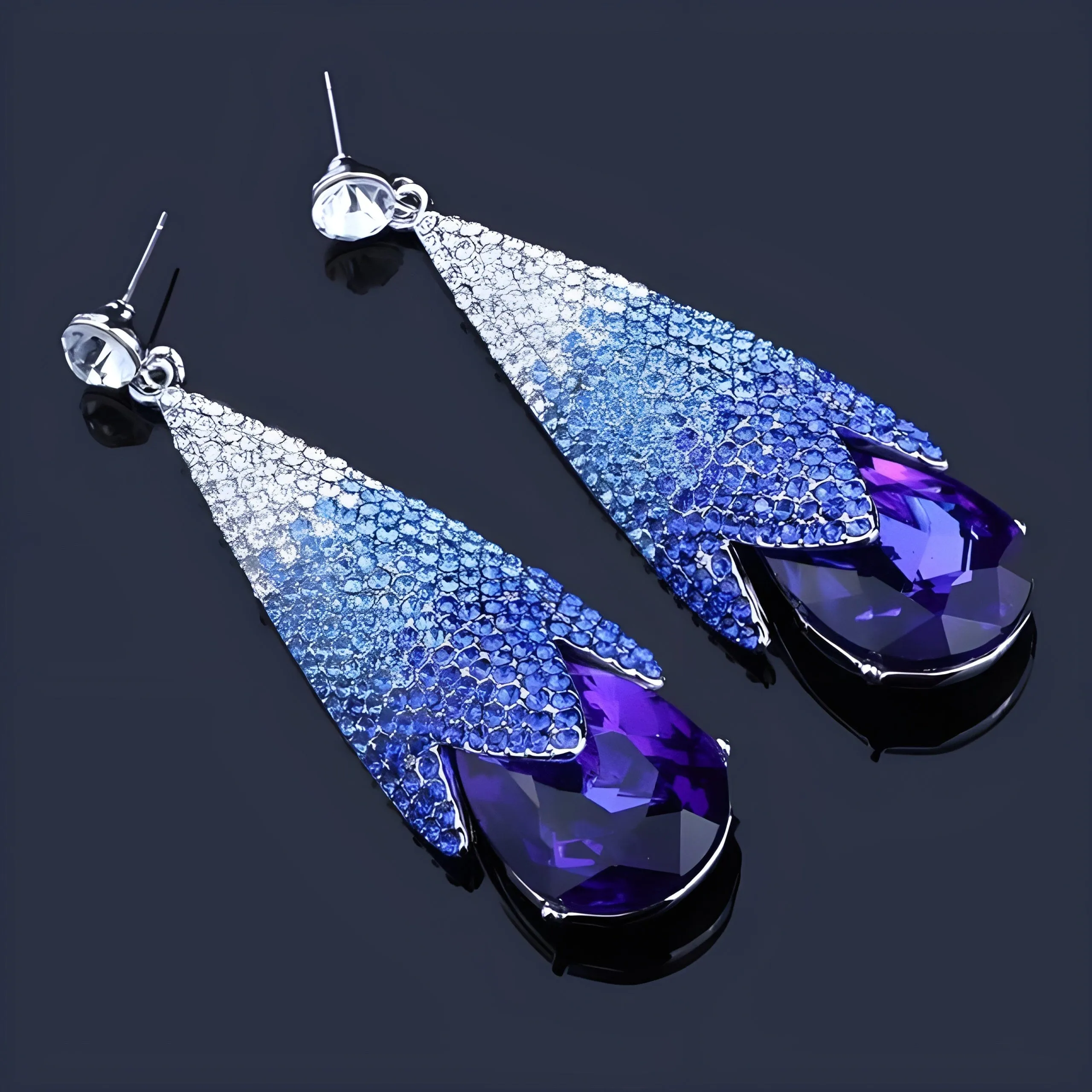 The Haley Crystal Drop Earrings - Multiple Colors
