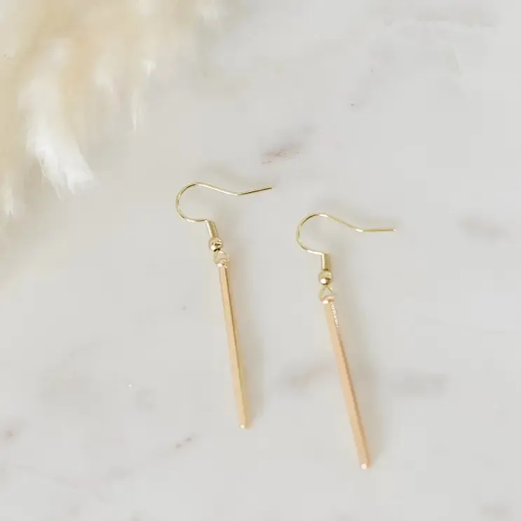 The Noelle Gold Plated Earrings by Bella Rey