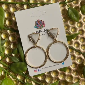 The Special One Earrings - White/Gold