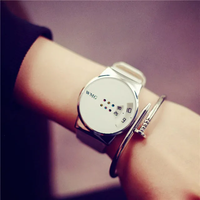 TIke Toker Sport Simple Men Watches Leather Women's Watches Quartz Couple's WristWatches Montre Femme