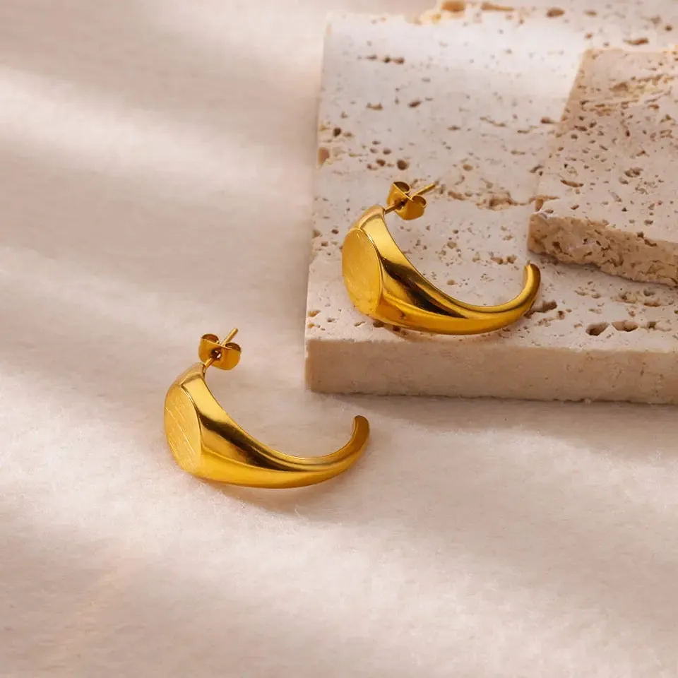 Tiny Whale Stud Earrings