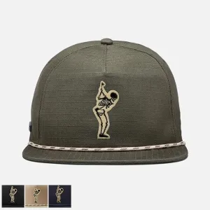 True Linkswear TRUE Ripstop Rope 5-Panel Snapback - Dead Golfer Black