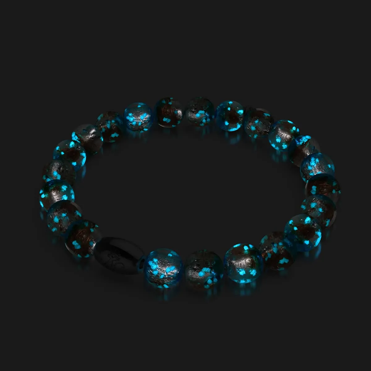 Ultramarine Horizon | .925 Sterling Silver | Lunar Glass Bracelet