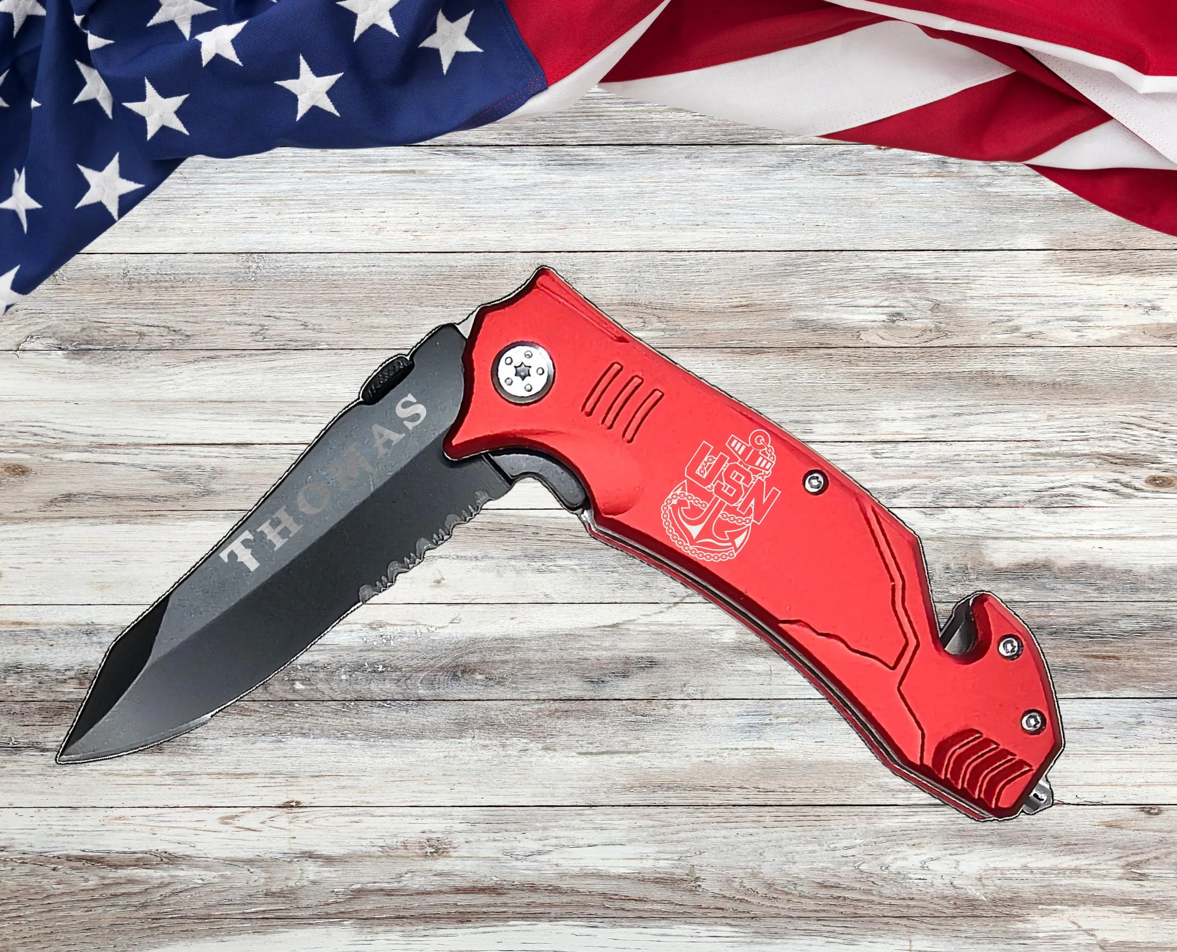 US Navy Chief Military Personalized Pocket Knife Veterans Gifts, Senior Chief USN, gift for him her, Father's Day Gift, Master Chief Veteran