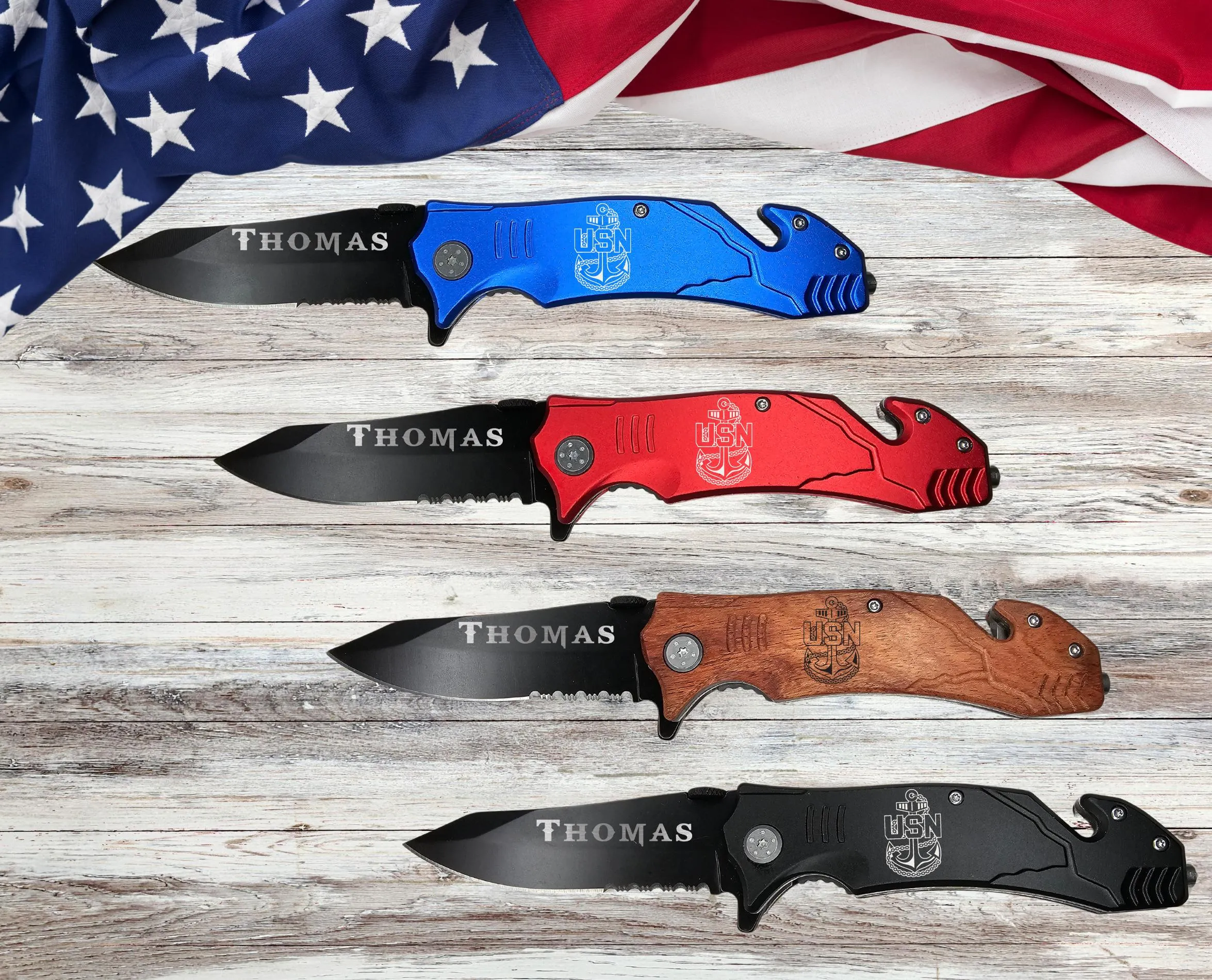 US Navy Chief Military Personalized Pocket Knife Veterans Gifts, Senior Chief USN, gift for him her, Father's Day Gift, Master Chief Veteran