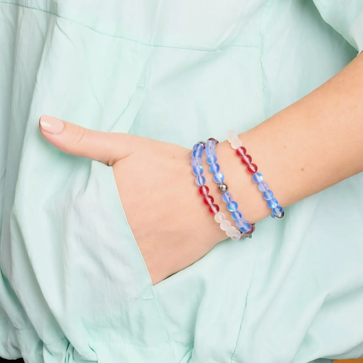 USA III | Mermaid Glass Nations Bracelet