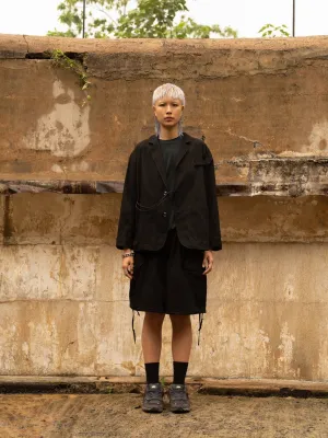 Utility Blazer with Hood