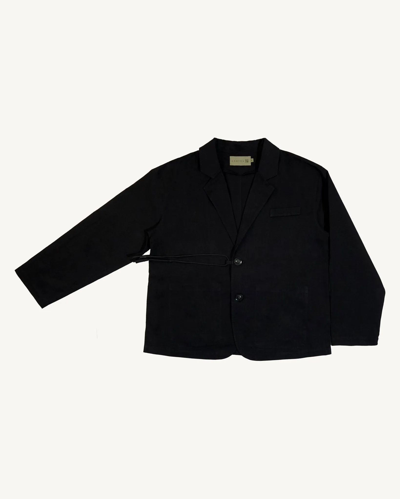 Utility Blazer with Hood