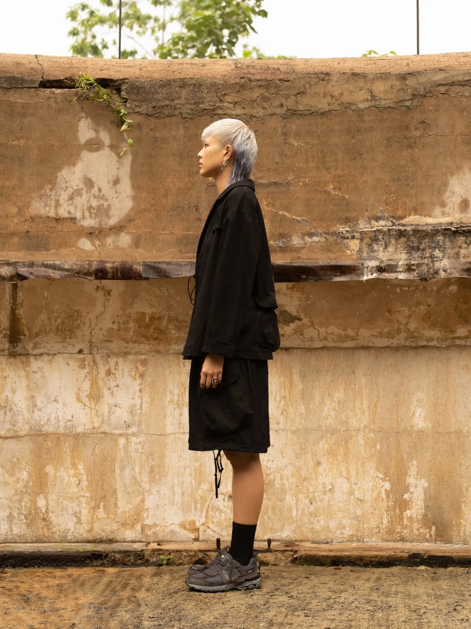 Utility Blazer with Hood