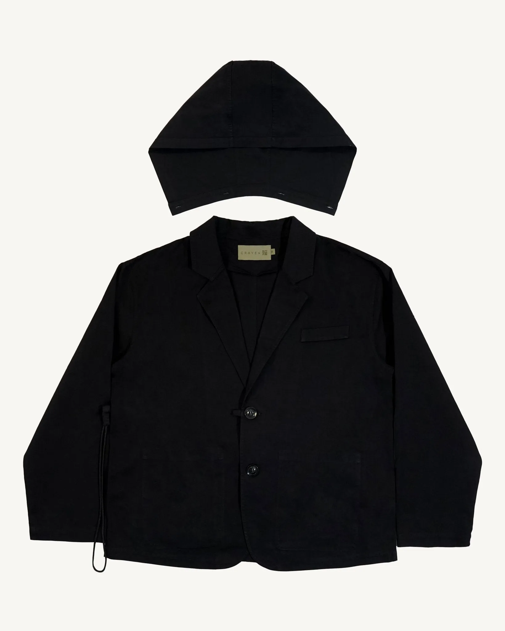 Utility Blazer with Hood