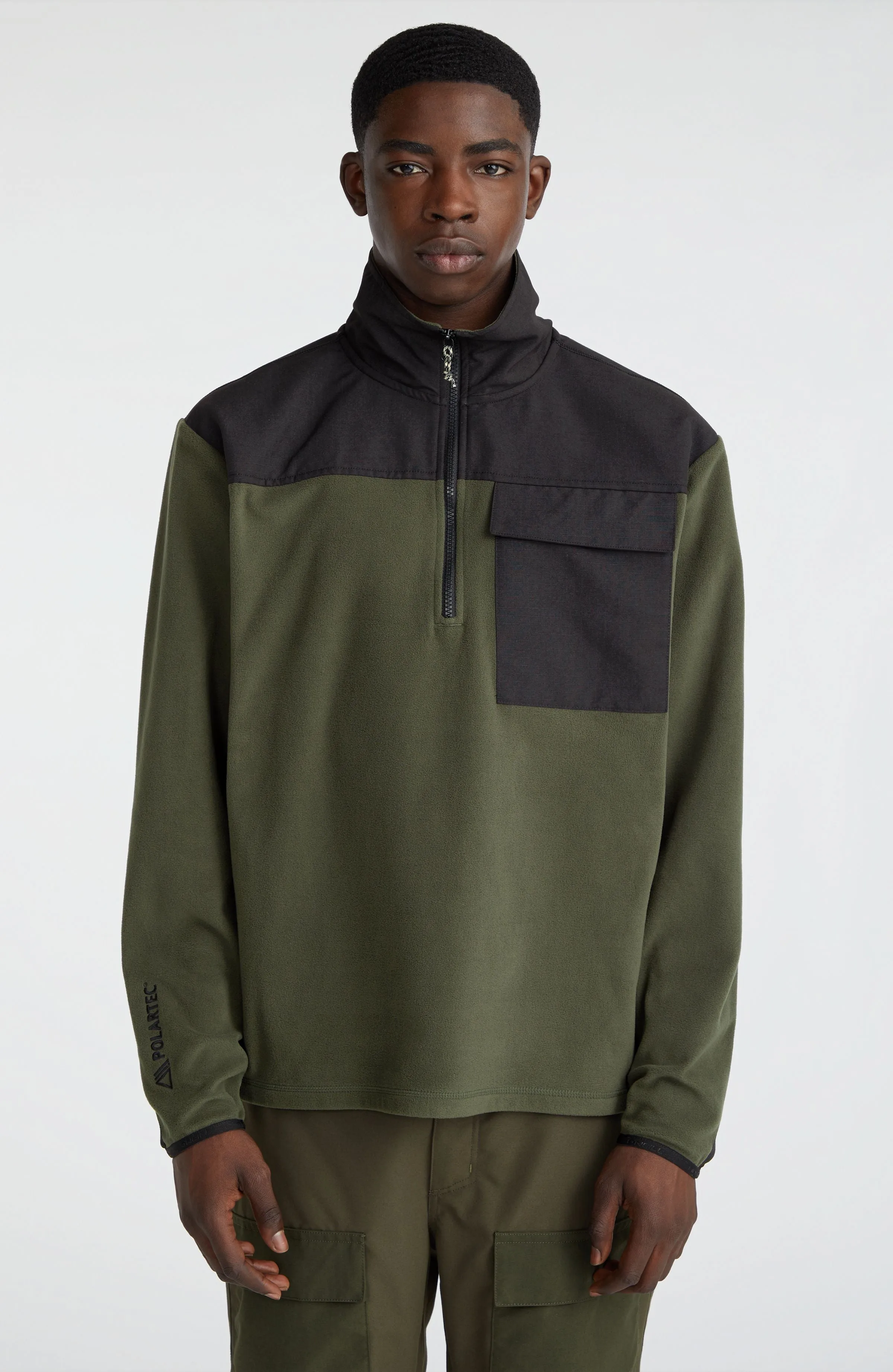 Utility Heavy Fleecejacke | Forest Night Colour Block