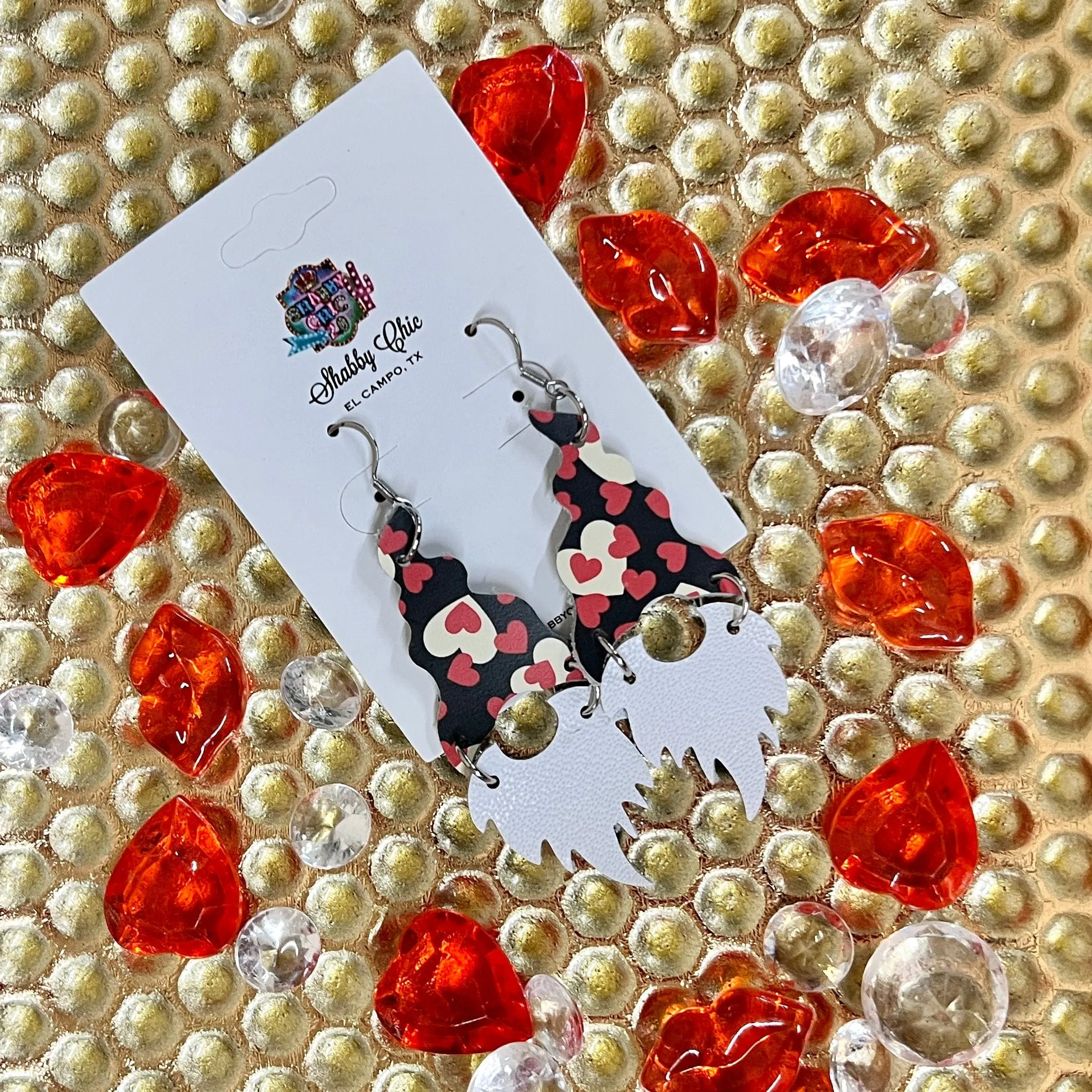 Valentine Gnome Earrings