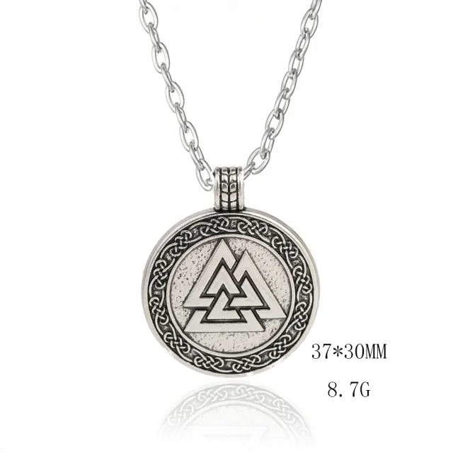 Valknut Odin's Symbol Viking Necklace