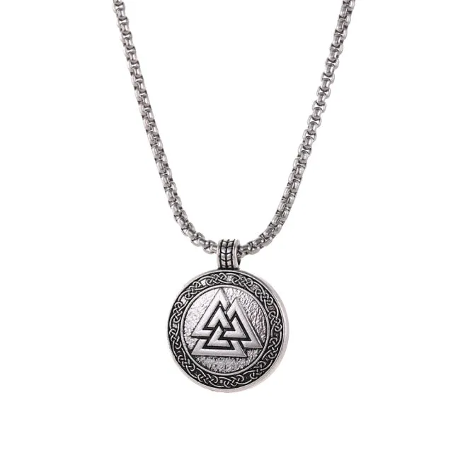 Valknut Odin's Symbol Viking Necklace