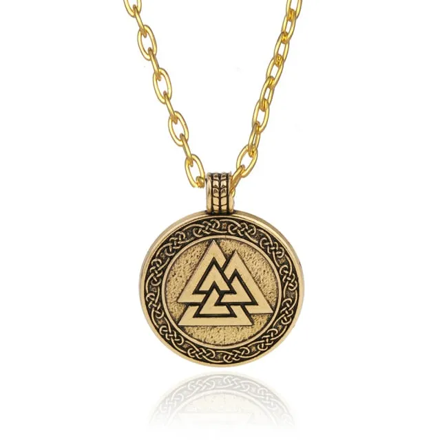 Valknut Odin's Symbol Viking Necklace