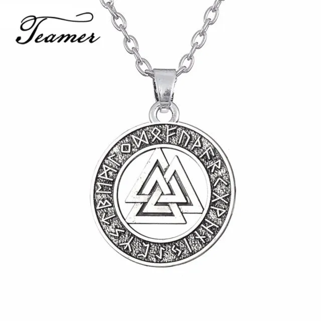 Valknut Odin's Symbol Viking Necklace