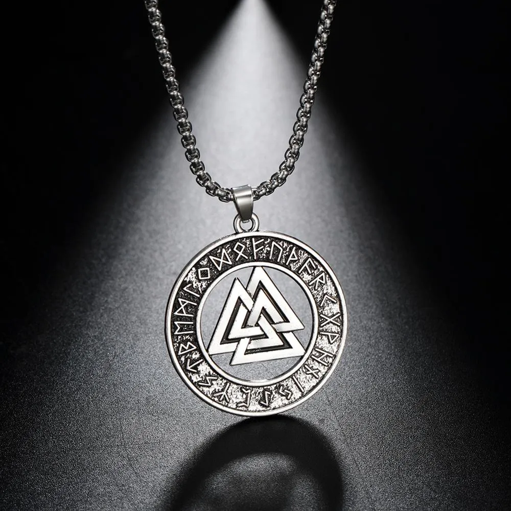 Valknut Odin's Symbol Viking Necklace