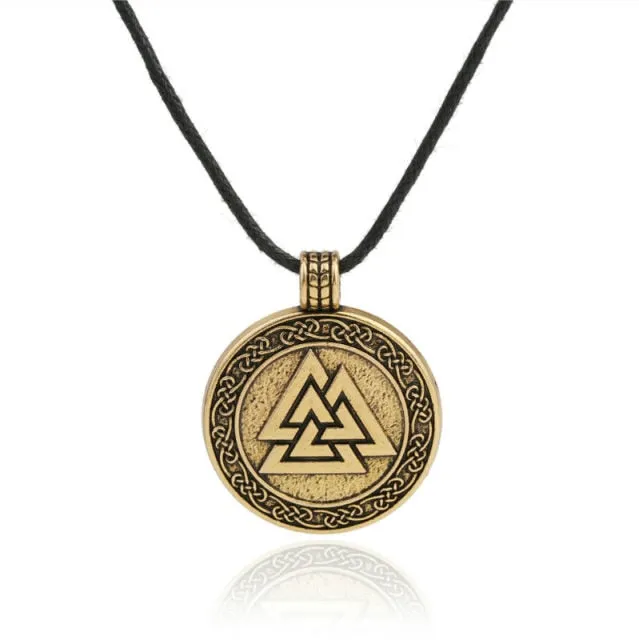 Valknut Odin's Symbol Viking Necklace