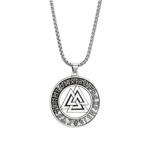 Valknut Odin's Symbol Viking Necklace