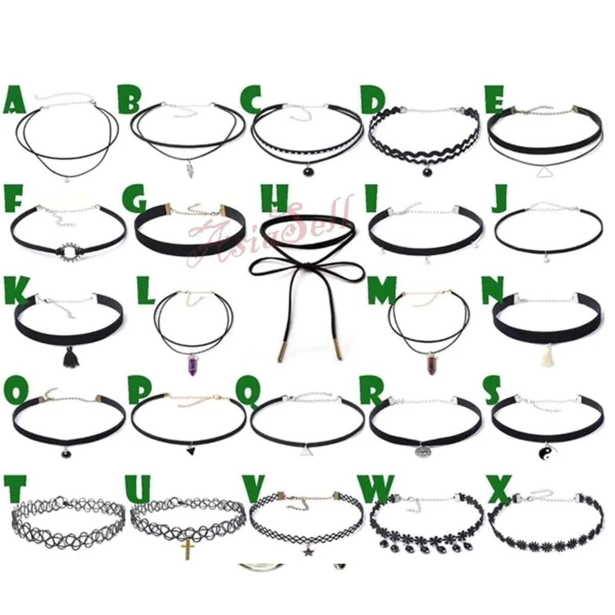 Velvet Neck Choker Necklace Black Rope Chain Vintage Bohemian Charm Choker 3