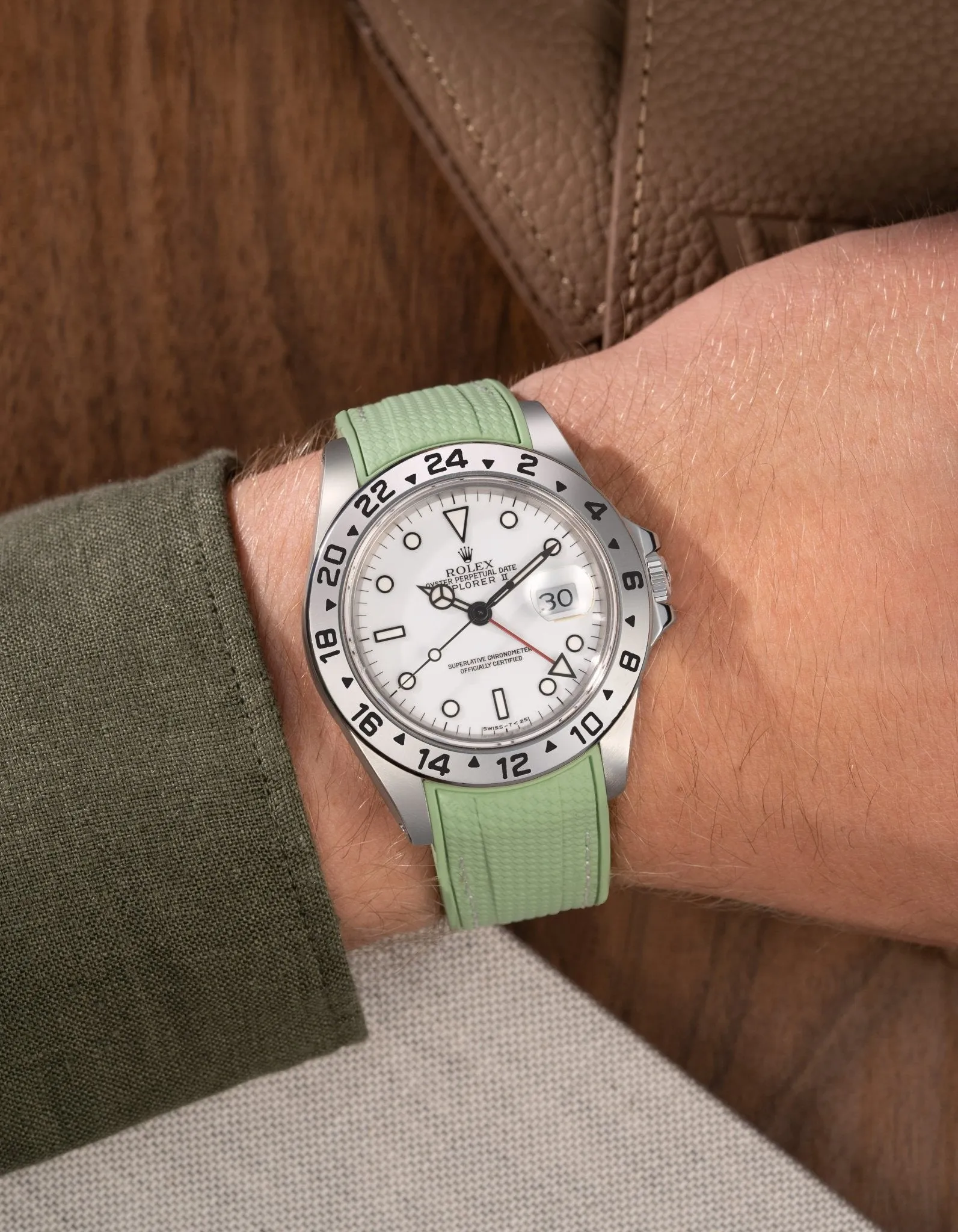 Vertech Rubber Strap for Rolex Explorer II 16570