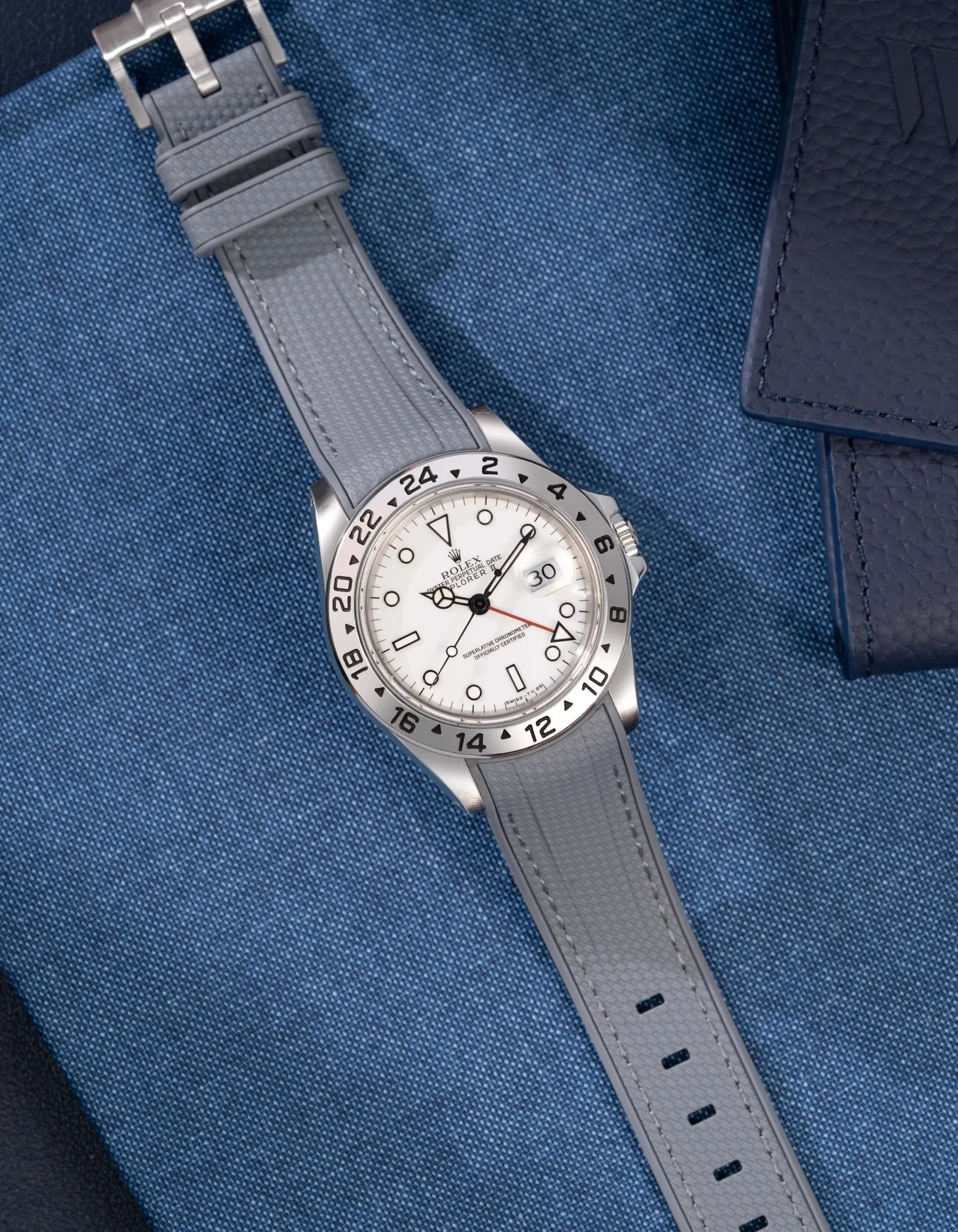 Vertech Rubber Strap for Rolex Explorer II 16570