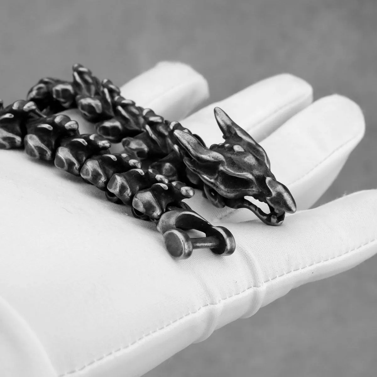 Viking Punk Dragon Bone Bracelet