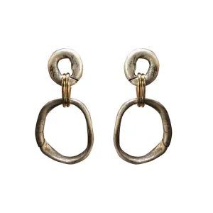 Vintage Silver Large/Small Loop Earrings