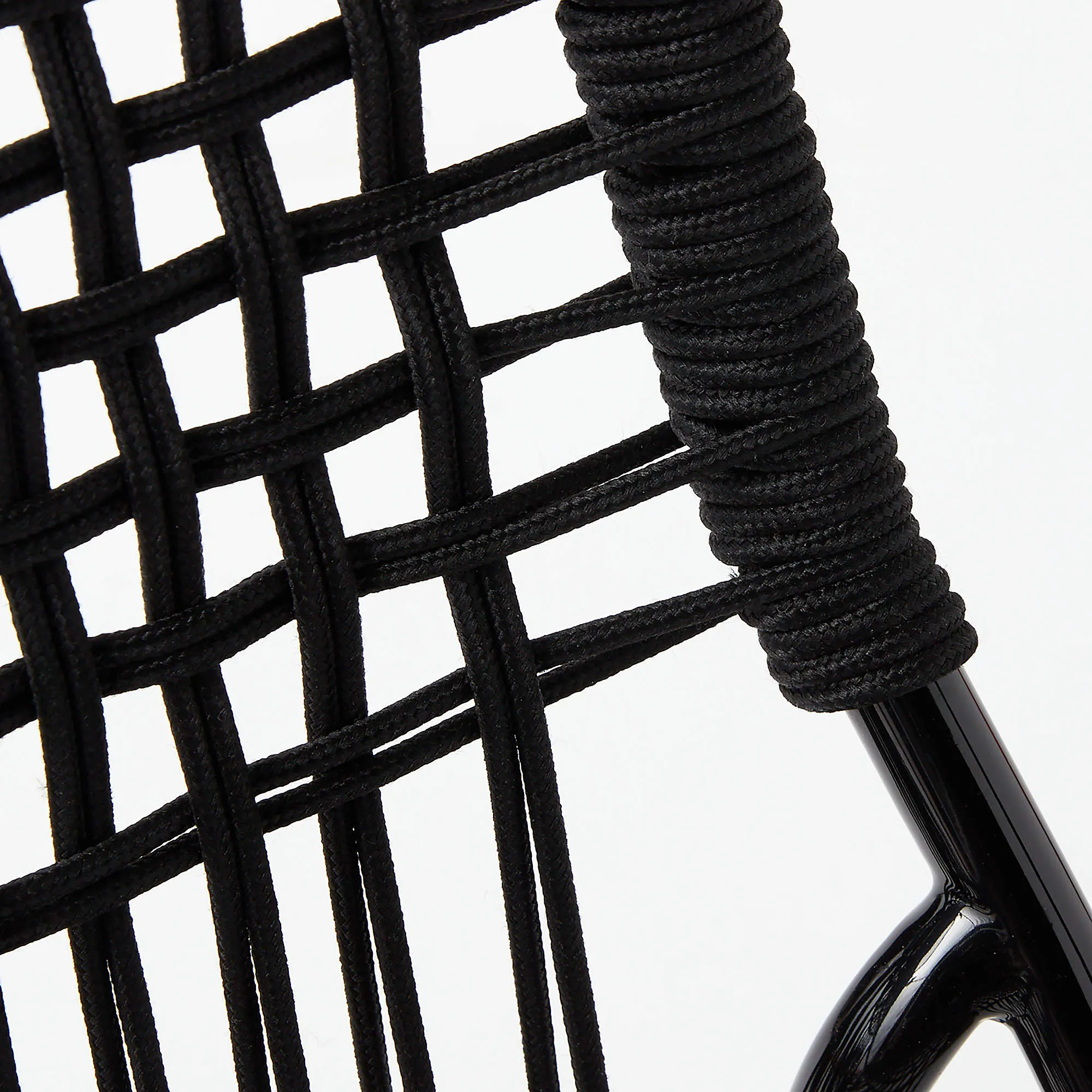 Virve Black Rope Outdoor Dining Chair