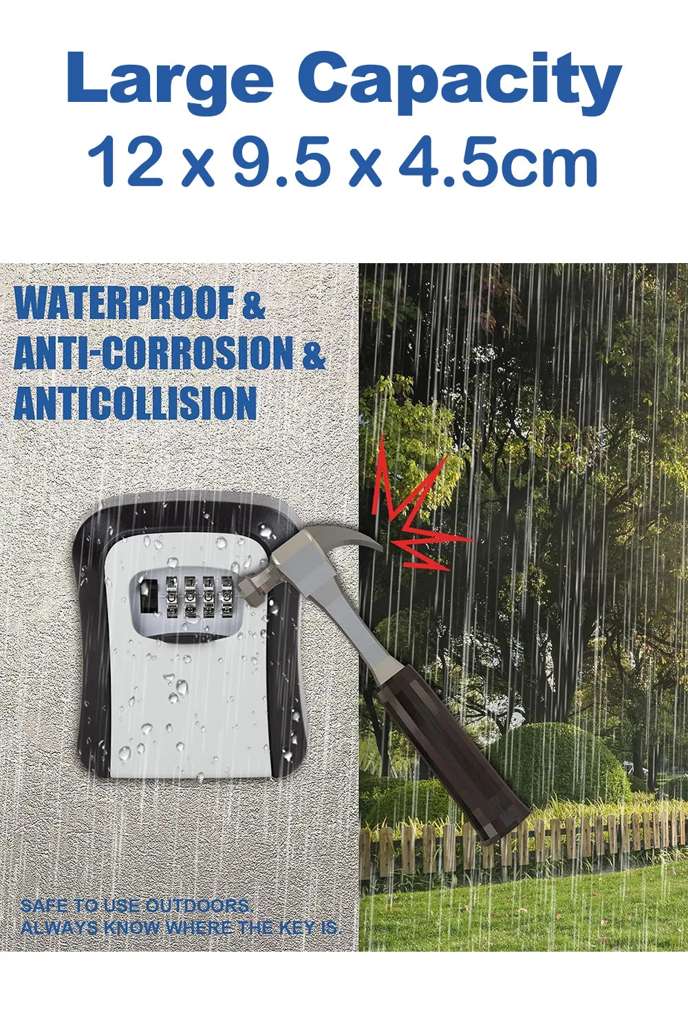 Wall Mounted Key 4 Digit Security Code