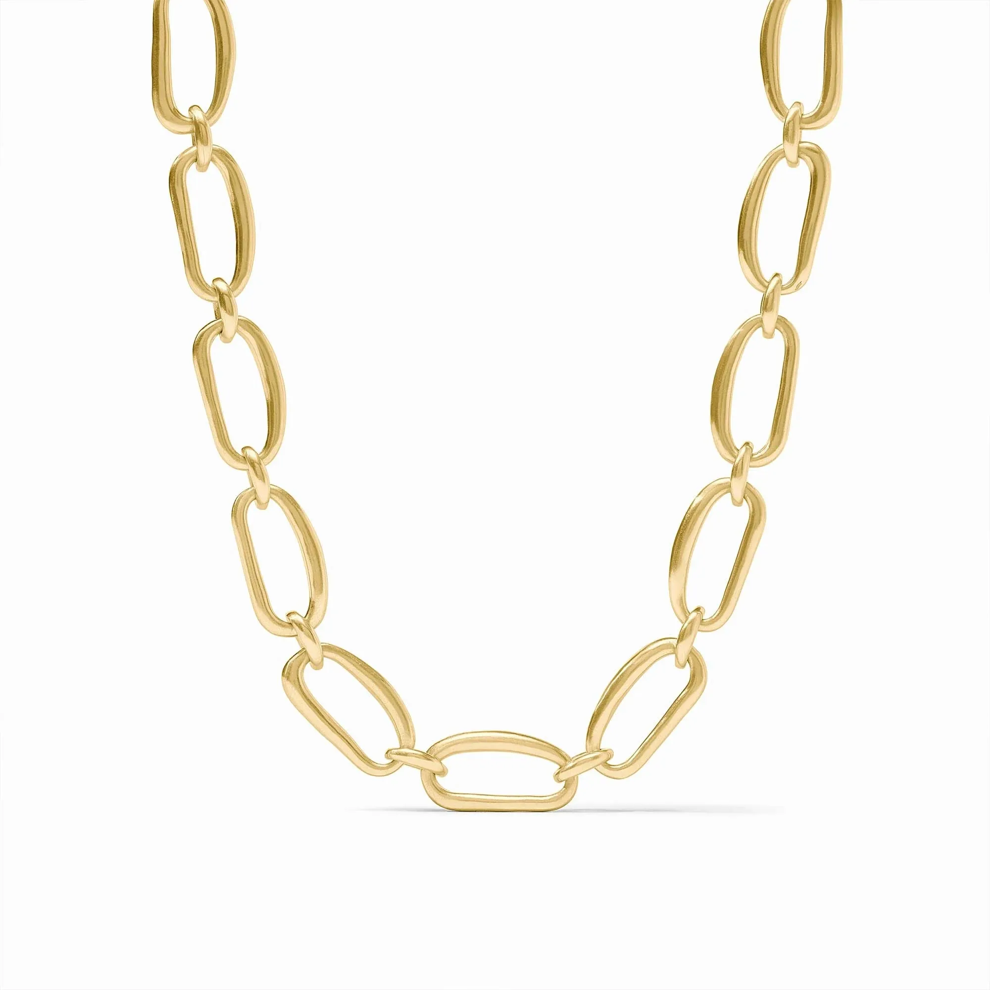 Wave Link Necklace - Gold