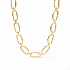 Wave Link Necklace - Gold