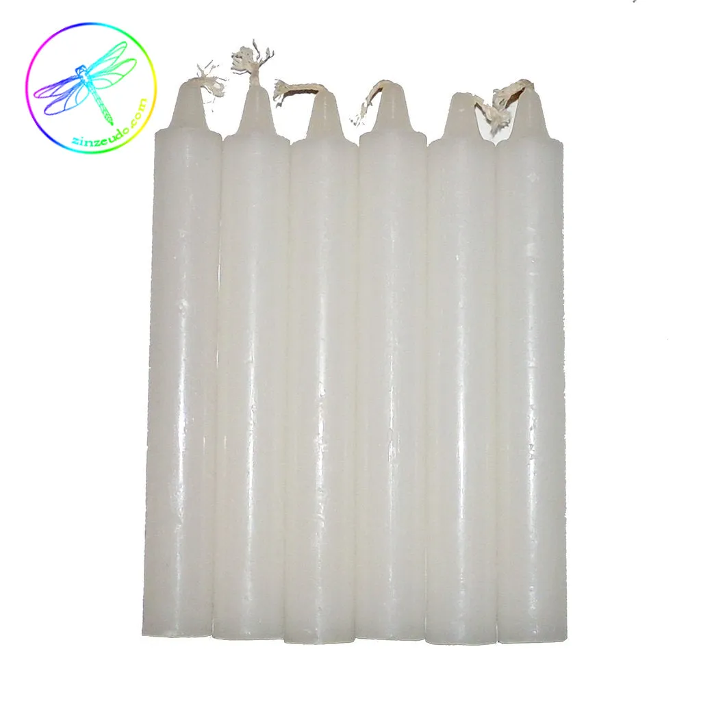 White Taper Candle
