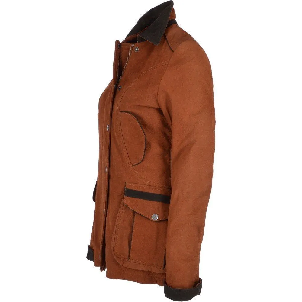 Women's Brown Suede Utility Jacket