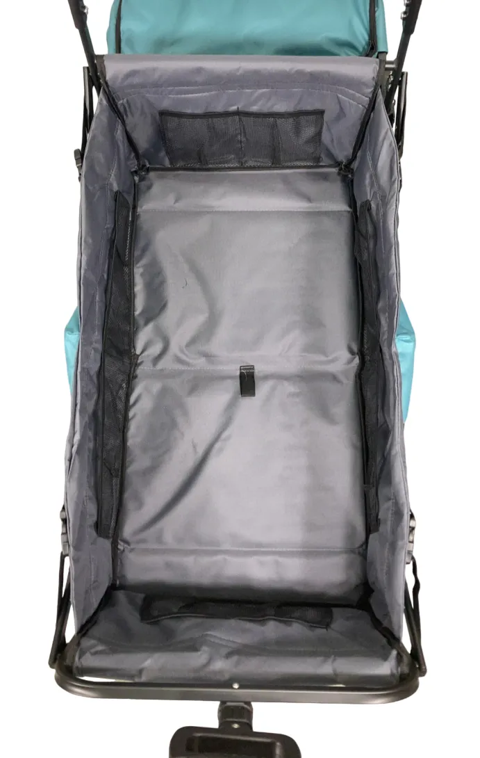 Wonderfold S3 Outdoor Utility Wagon, Aqua Grey