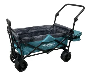Wonderfold S3 Outdoor Utility Wagon, Aqua Grey