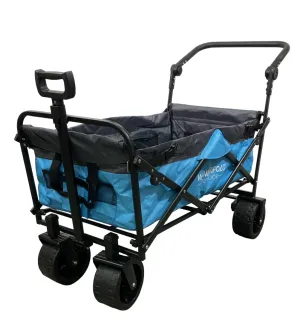 Wonderfold S3 Outdoor Utility Wagon, Aqua Grey