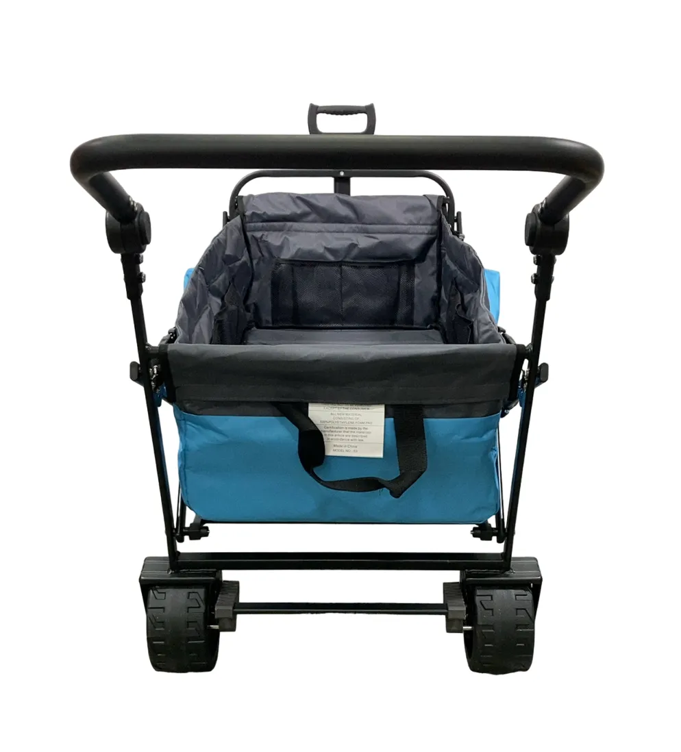 Wonderfold S3 Outdoor Utility Wagon, Aqua Grey