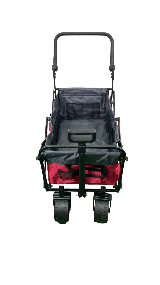 Wonderfold S3 Outdoor Utility Wagon, Burgundy