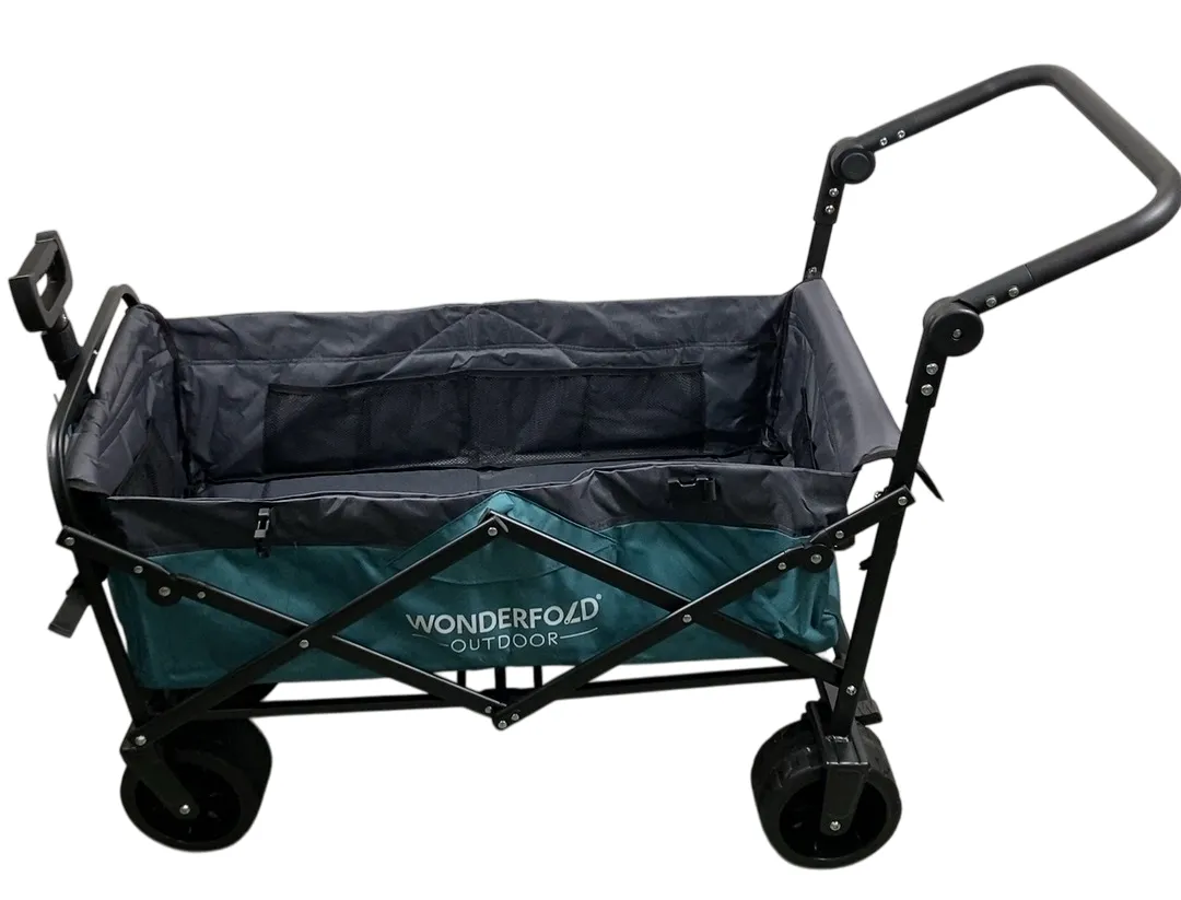 Wonderfold S3 Outdoor Utility Wagon, Hunter Green & Gray